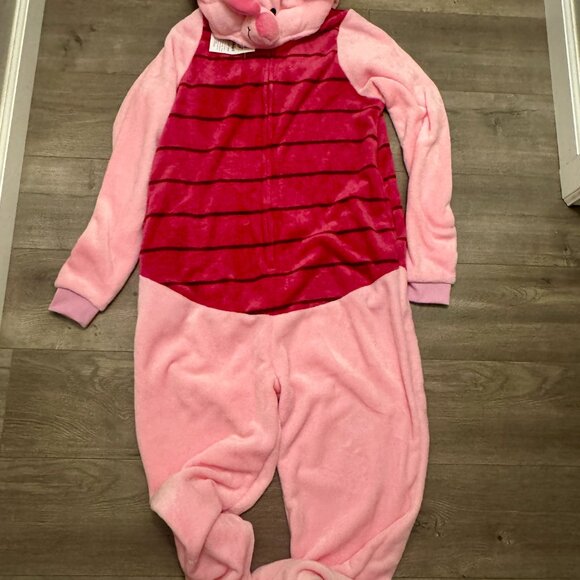 💗 Disney Piglet Plush Fleece Hooded Onesie Pajama Costume | Large | Excellent C - Picture 3 of 3